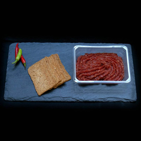 Biefstuk tapenade van marktslager van Bussel