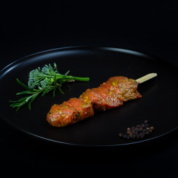 Biefstuk spies gemarineerd(3 stuks) van marktslager van Bussel