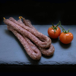 Droge worst (4 stuks), rond met kruidnagel van marktslager van Bussel