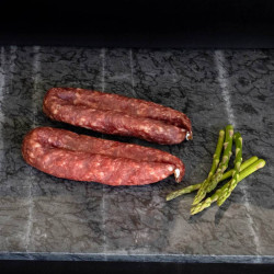 Droge worst, naturel van marktslager van Bussel