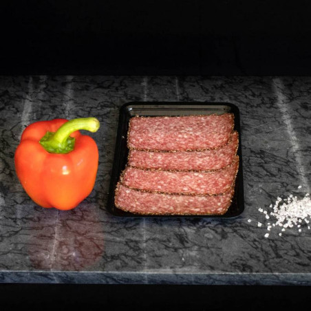 Peper salami van marktslager van Bussel