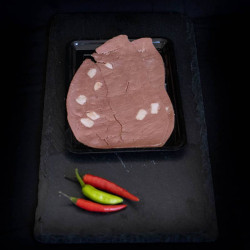 Snijbloedworst van marktslager van Bussel